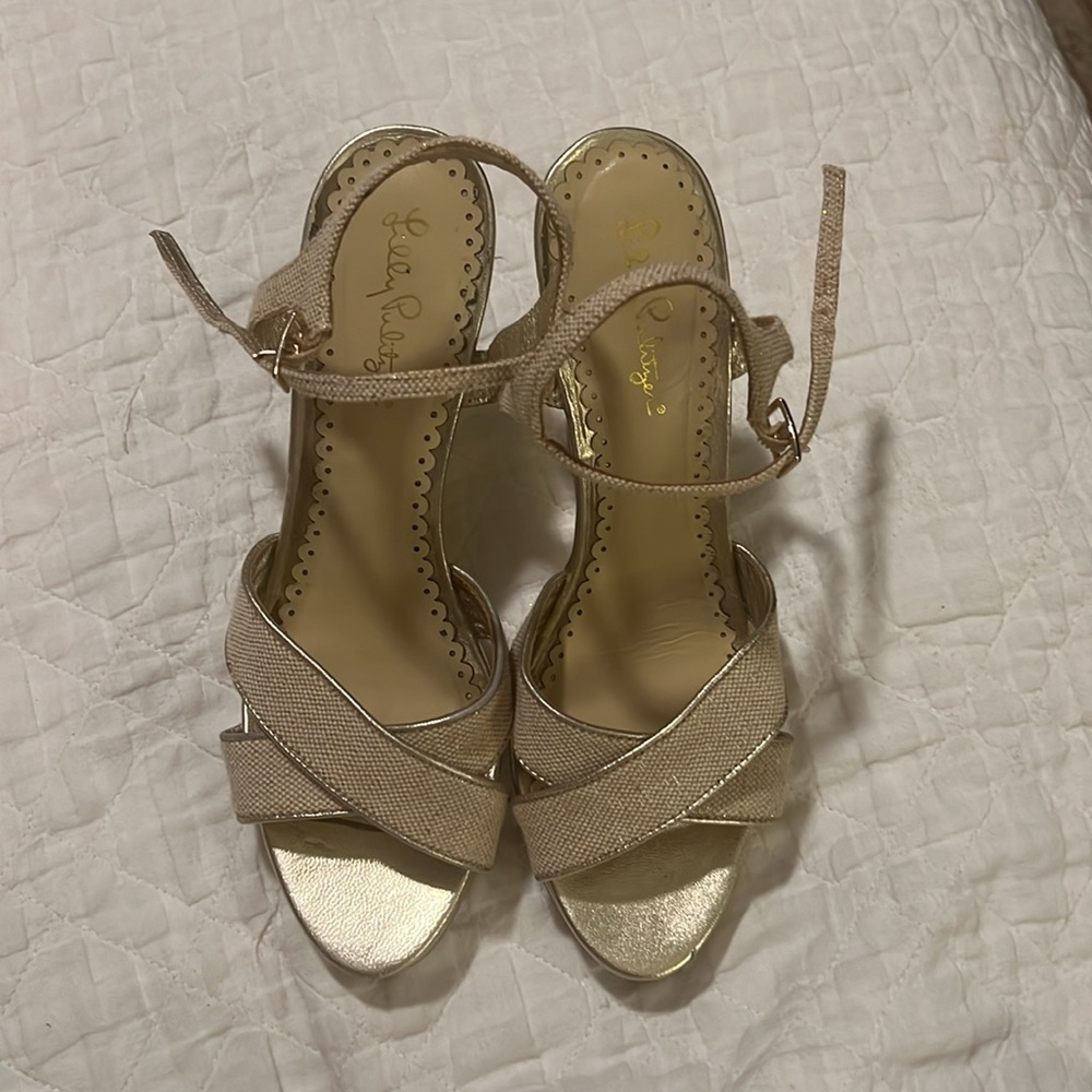 Lilly Pulitzer wedges, Size 9